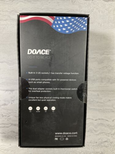 2200W Converter Adapter Power Strip w/ 4 USB Ports (6922754425015)